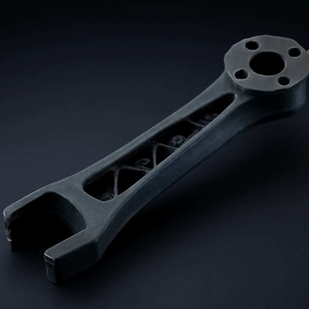Brazo de dron cuadrirotor en material rígido negro